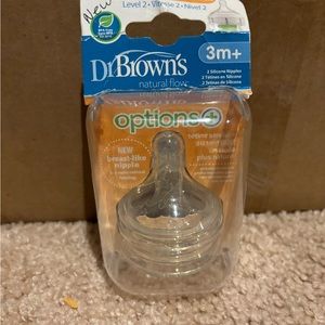 Dr. Brown’s nipple replacement. 2 per pack. Never used